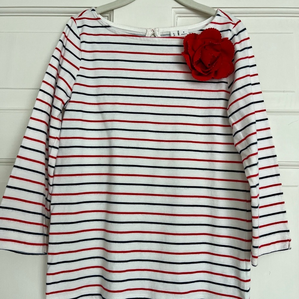 Janie and Jack girl’s striped cotton shirt Size 8